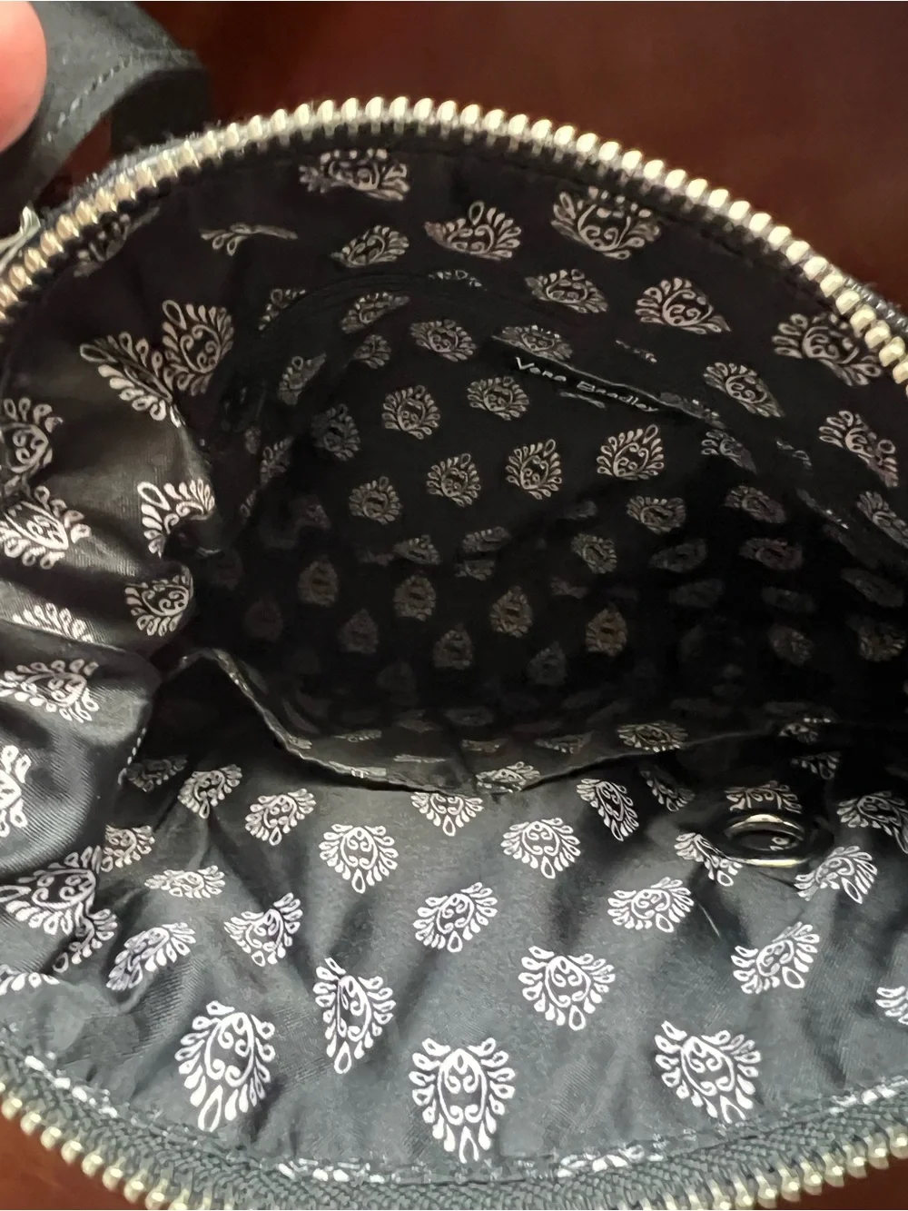 Vera Bradley Navy Blue and White Floral Quilted Crossbody